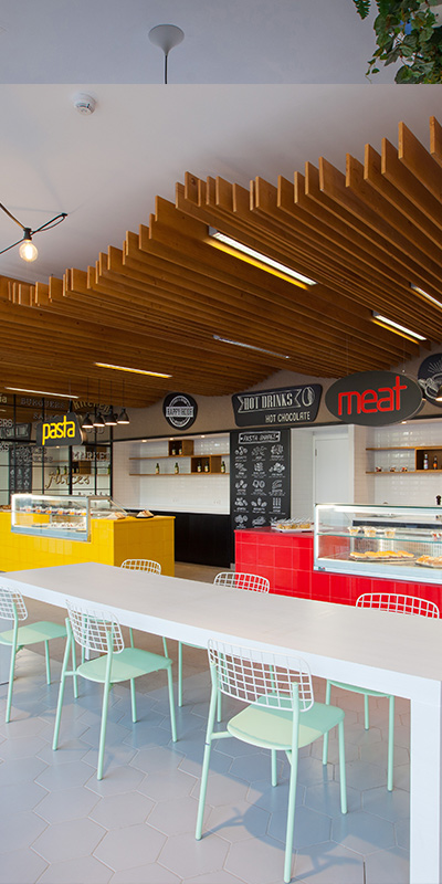  Emblematic image of the Food Court of the Snack and Go of the Abora Catarina by Lopesan Hotels in Playa del Inglés, Gran Canaria 